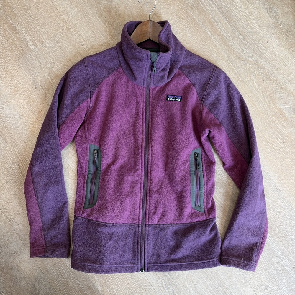 Patagonia Women's‎ Full Zip Technical Fleece Jacket Lightweight Outdoor Layer XS